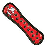 Tuffy's Ultimate Stone Bone Red Paw Print Dog Toy