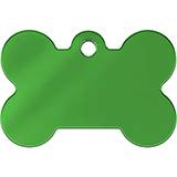 Engraved ID Tag lg Bone Light Green