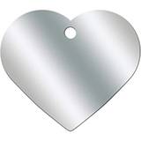 Engraved ID Tag Chrome Heart Large