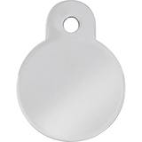 Engraved ID Tag Chrome Circle Small
