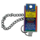 Coastal Titan Chrome Steel Dog Choke Chain Fine 12 inch