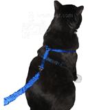 Come With Me Kitty Harness & Bungee Leash Blue Sm