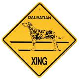 Xing Sign Dalmatian Plastic 10.5 x 10.5 inches
