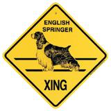 Xing Sign English Springer Plastic 10.5 x 10.5 inches