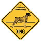 Xing Sign German Wirehaired Plastic 10.5 x 10.5 inches