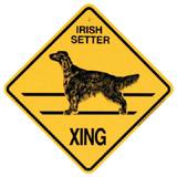 Xing Sign Irish Setter Plastic 10.5 x 10.5 inches