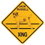 Xing Sign Jack Russell Plastic 10.5 x 10.5 inches