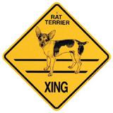 Xing Sign Rat Terrier Plastic 10.5 x 10.5 inches