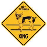 Xing Sign Rat Terrier Plastic 10.5 x 10.5 inches