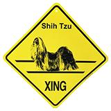 Xing Sign Shih Tzu Plastic 10.5 x 10.5 inches