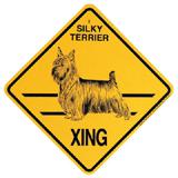 Xing Sign Silky Terrier Plastic 10.5 x 10.5 inches