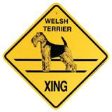 Xing Sign Welsh Terrier Plastic 10.5 x 10.5 inches