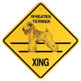 Xing Sign Wheaten Terrier Plastic 10.5 x 10.5 inches