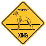 Xing Sign Whippet Plastic 10.5 x 10.5 inches