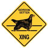 Xing Sign Gordon Setter Plastic 10.5 x 10.5 inches