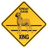 Xing Sign Great Dane Natural Plastic 10.5 x 10.5 inches