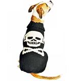 Handmade Dog Sweater Wool Skull & Crossbones XXSmall