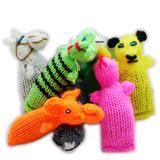 Barn Yarn Hand Knit Wool Cat Toy with Catnip