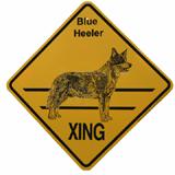 Crossing Sign Blue Heeler Xing