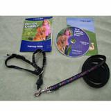 Gentle Leader Deluxe Headcollar Petite Bones on Squares Blk Gentle Leader Deluxe Headcollar Petite Bones on Squares Blk