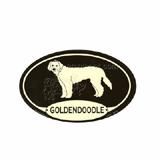 Euro Style Oval Dog Decal Goldendoodle