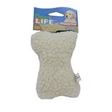 Fleece Bone 5 inch Dog Toy with Squeaker