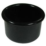 Crock-Style Plastic Bird Dish Black 16 oz