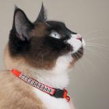 Cat Collar Rhinestones Red