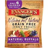 Evangers Nothing But Natural Buffalo Jerky 4.5 oz Dog Treat