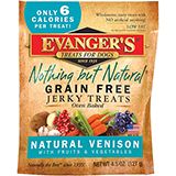 Evangers Nothing But Natural Venison Jerky 4.5 oz Dog Treat