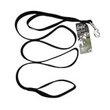 Nylon Double Handle Leash 1-inch x 6-foot Black