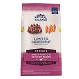 Natural Balance Venison Sweet Potato Allergy Dog Food 15lb