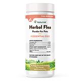 NaturVet Herbal Flea Powder 4oz for Dogs and Cats