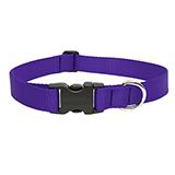 Lupine Nylon Dog Collar Adjustable Purple 9-14 inch