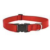 Lupine Nylon Dog Collar Adjustable Red 15-25 inch