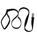 Lupine Nylon Dog Leash 4-foot x 3/4-inch Black