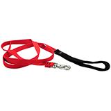 Lupine Nylon Dog Leash 6-foot x 3/4-inch Red