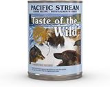 Taste of the Wild Pacific Streeam Canned Dog Food each