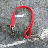 Nylon Dog Traffic Leash 1-inch x 2 foot Red