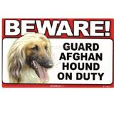 Sign Guard Afghan On Duty 8 x 4.75 inch Laminated Cardstock