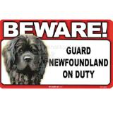 Sign Guard Newfoundland On Duty 8 x 4.75 inch Laminated