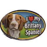 Dog Breed Image Magnet Oval Brittany