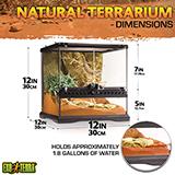 Exo Terra All Glass Terrarium 12x12x12-inches