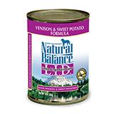 Natural Balance Venison Sweet Potato Canned Dog Food case