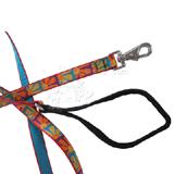 Lupine Nylon Dog Leash 4-foot x 3/4-inch Crazy Daisy