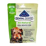 Blue Bones Mini Natural Dental Treat for Dogs 12-oz