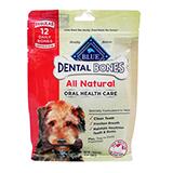 Blue Bones Regular Natural Dental Treat for Dogs 12-oz