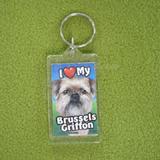 Plastic Keyring Brussels Griffon