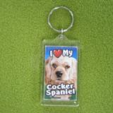 Plastic Keyring Cocker Spaniel