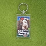 Plastic Keyring English Springer